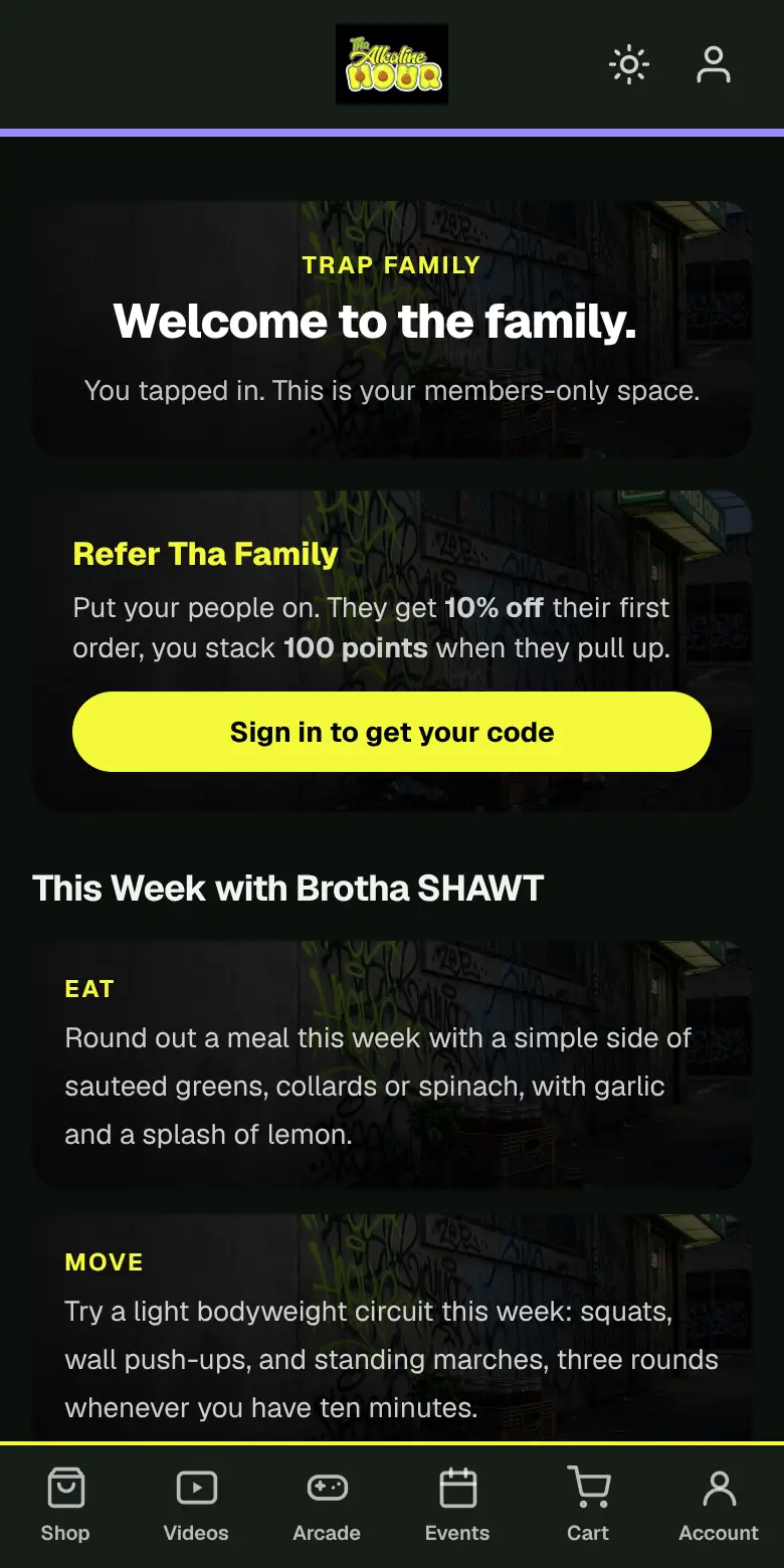 Members screen of the same app